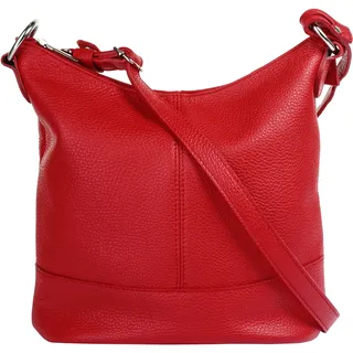 Cluty Umhängetasche Leder Rot