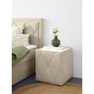 Home Affaire Nachtschrank Alfie 50 x 50 x 53 cm Beige