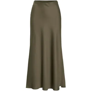 Vila Female Damen High Waist Midirock, eleganter Rock in Midi-Länge VIELLETTE High Waist