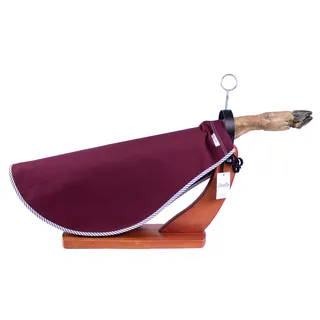 Schinkenabdeckung mit lebenden Streifen, gerundete Form, Schinkenschutz für Schinken oder Paddel (C-J-Gran_Streifen)