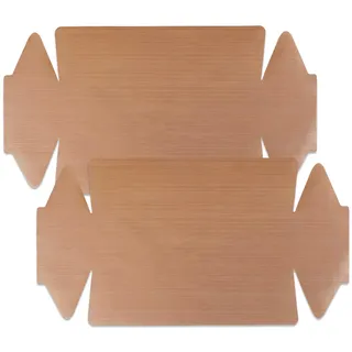 2 Stück Backpapier Wiederverwendbar,Dauerbackfolie für Backofen,Teflon Backmatte,Kastenform Baking Paper Zubehör,Backofenmatte,für Springform Rechteckig/Airfryer/Heißluftfritteuse/Toaster(43 * 24cm)