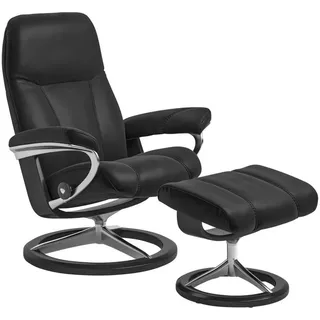Stressless Relaxsesselset , Schwarz , Holz , Echtleder , Rindleder , Buche , Schichtholz , 78x97x70 cm , Lederauswahl, Stoffauswahl, Relaxfunktion , Wohnzimmer, Sessel, Ledersessel