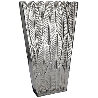 Gilde Vase Feder H. 26,5 cm,67971 - Silber