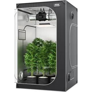 Vevor Growbox 122 x 122 x 203 cm Grau
