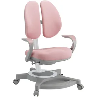 [en.casa] Kinderstuhl Partille 99 x 55 x 76 cm Textil rosa