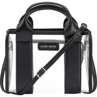 Case-Mate Micro Tote Bag - Wasserdichte Umhängetasche (Midnight Black/Clear) - Transparent
