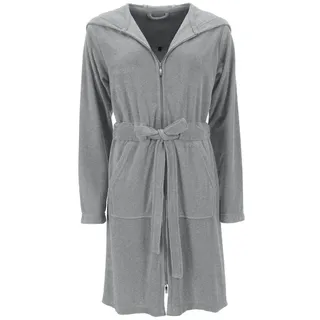 Vossen Bademantel , Grau , Textil , Uni , Gr. Xl , female , ISO 9001, Fkt, Made in Austria, Oeko-Tex® Standard 100 , hochwertige Qualität , Heimtextilien, Badtextilien, Bademäntel, Bademäntel Damen