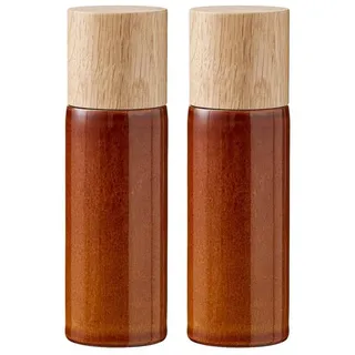 Bitz Salz- & Pfeffermühle Set 2-tlg. 17 cm amber
