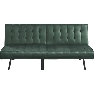 Atlantic Home Collection 2-Sitzer »Pierre« Schlafsofa, mit 3-stufiger Rasterfunktion, mit Wellenunterfederung, grün