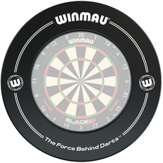 WINMAU Printed Black Dartscheibe Surround Suitable for All Bristle Dartboards
