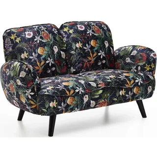 Atlantic Home Collection 2-Sitzer Samt, Blumenmuster