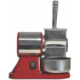 Montini Professionelle elektrische Reibe Serie 3000 mit abnehmbarer Profi-Stahlwalze – effektive Leistung 450 W – trocken geschmiert – Käse, Brot, Schokolade, Nüsse, Rot