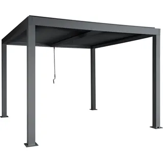 MCW Pergola Anthrazit , Metall , 300x220x300 cm , Sonnenschutz, Pavillons