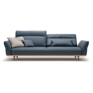 Creation BY ROLF BENZ 4-Sitzer "CR.460 Designsofa, erstklassiger Sitzkomfort, verst. Rückenlehne" Sockel in Eiche, Füße Eiche natur, Breite 248 cm, blaugrau 534, 73