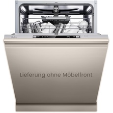 Midea SV 5.14K14C Geschirrspüler Vollintegriert 60cm, 14 Maßgedecke, Spülmaschine Unterbaufähig mit WIFI, 8 Programme, 44 dB, Automatische Türöffnung, 0-24H Startverzögerung, Inox