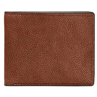 Fossil Herren Steven Leder Bifold Wallet für Männer, Mittelbraun, Faltbar