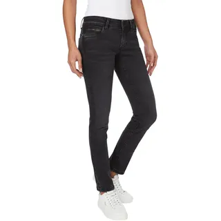 Pepe Jeans Damen. Jeans New Brooke Schwarz (25/32), Lässig, Bio-Baumwolle, Nachhaltig