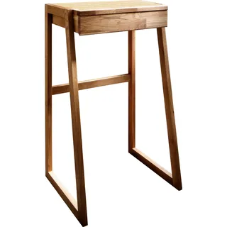 Home affaire Stehpult »Dura« aus massivem Wildeichenholz oder Buche, Höhe 111 cm, braun