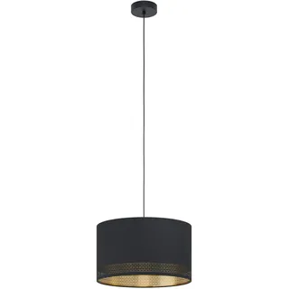 EGLO Esteperra 1-flg. 38 cm rund schwarz, gold