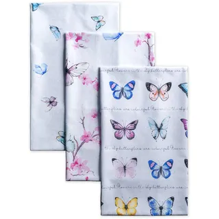 Maison d' Hermine Blossom In Spring 100% Baumwolle Set von 3 Multi-Purpose Küchenhandtuch | Bar Handtücher | Frühling/Sommer (50 cm X 70 cm)