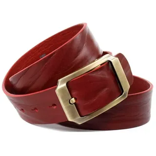 Anthoni Crown Ledergürtel rot 85
