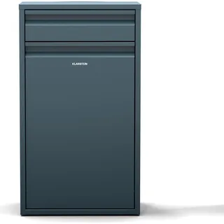 Klarstein Single-Compartment Mülleimer 50L - Edelstahl Abfalleimer Küche Mit Schublade, Wandmontage & Geruchsverschluss, Inkl. Befestigungsmaterial, Anthrazit - Schwarz