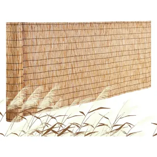 Sichtschutz für den Balkon - Schilfrohrmatte 3x1m - Robuste Schilfmatte für Garten - Dekorativer Zaun für Privatsphäre