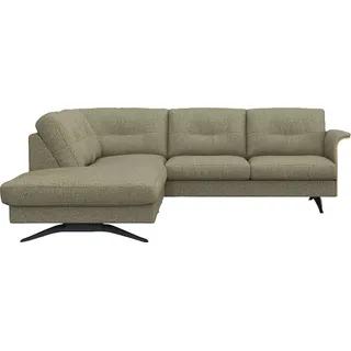 flexlux Ecksofa »Glow, super bequem durch hochwertigem Sitzaufbau mit Federkern, L-Form« Modernes skandinavisches Design FLEXLUX Warm White