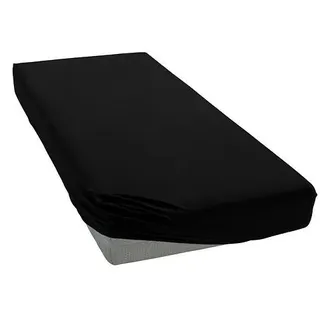bellana Spannbettlaken Jersey-Elasthan 90 x 200 - 100 x 220 cm schwarz