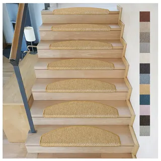 Kettelservice-Metzker Stufenmatten Göteborg Halbrund I in verschiedenen Setvarianten I 65x24x4cm I Mais 16 Stück