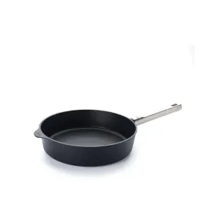 WOLL Bratpfanne Hochrand Logic XR Induktion, spülmaschinenfest, Hitzebeständige Aluminium Gusspfanne mit Hartgrundversiegelung, 1 Pfanne, Ø 28 cm