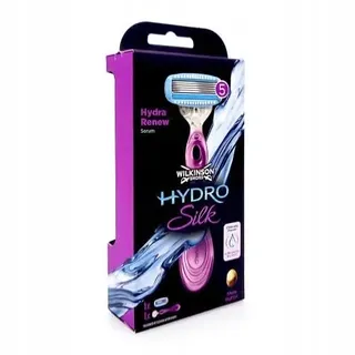 Wilkinson Sword Hydro Silk Rasierer, 1 Klinge und Halterung, 1 St