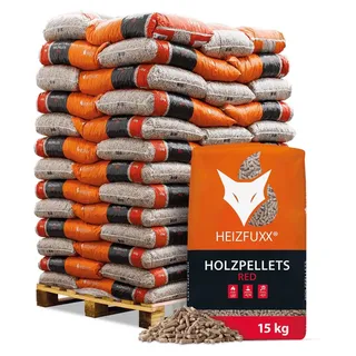 Heizfuxx Red ENplus A1 Holzpellets Hartholz 15kg x 65 Sack 975kg Palette
