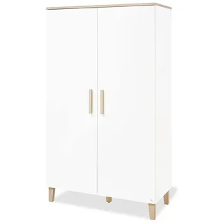 Pinolino Kinderkleiderschrank Lumi 110 x 189 x 56 cm Eiche weiß