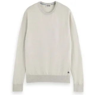 Scotch & Soda Sweater "Strickpullover Essentials - Crewneck pullover in Merino wool", creme