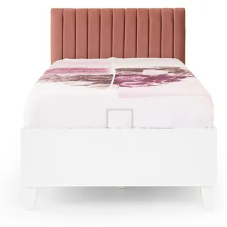 Polster Rosa Kinderbett Holzbett Ausziehbares Funktionsbett Einzelbett - Rosa