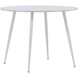 FURNLUX Dining Table Plaza Grey 100cm / Hauptfarbe: Grau / Abmessungen: 100 x 100 x 75 cm - Grau