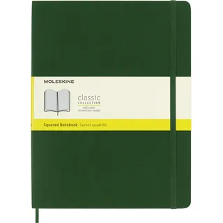 Moleskine Notizbuch XL Kariert, Myrtengrün