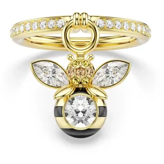 Swarovski Idyllia Motivring, Verschiedene Schliffe, Biene, Goldlegierungsschicht