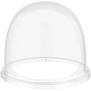 Vevor Zuckerwattemaschinen-Abdeckung, transparente Acrylkuppel, Blasenabdeckung kompatibel mit 15 Zoll Zuckerwattemaschinen-Schüssel für Partys Geschäfte Bodenrillen-Design