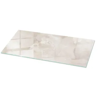 Tulup Tischplatte Creme, Glas 125x50x0.4 cm Esszimmer, Esstische, Tischsysteme,