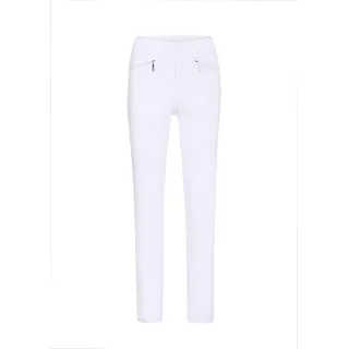 GOLDNER 2-in-1-Hose »Kurzgröße Schlupfhose LOUISA mit Steppnähten«, weiß