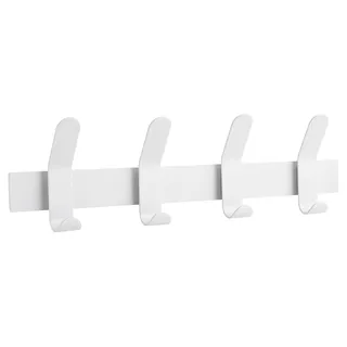 Zone Denmark A-Rack Garderobenleiste, Garderobenhaken, Wandgarderobe aus Metall, Hakenleiste ohne sichtbare Schrauben, 40 x 5 x 11 cm, Weiß