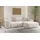 Eckcouch L form Wohnzimmer Couch SIENA stoff Poso Beige Ottomane Rechts Beige
