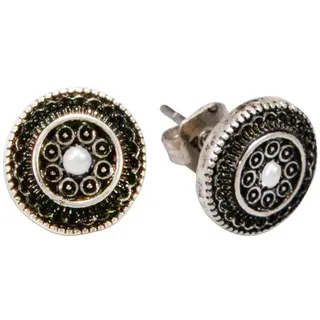 Alpenflüstern Trachten-Ohrstecker Magda - Damen-Trachtenschmuck, Trachten-Ohrringe (creme-weiß) DOR053