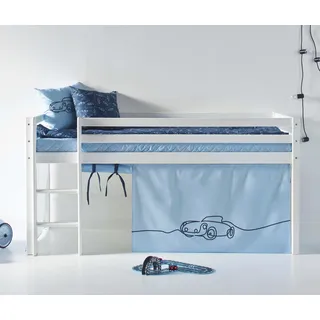 Hoppekids Hochbett ECO Dream 70 x 160 cm Kiefer massiv blau