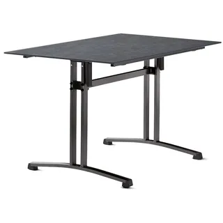 Sieger Gastro-Tisch Klapptisch 120 x 80 x 73 cm Eisengrau/Schiefer