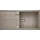 Metra XL 6 S links Einbau Silgranit tartufo Drehknopfventil 1000 x 500 mm