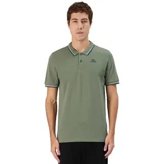 Kappa Herren Ezio 2 Poloshirt, Grün, Größe 4XL