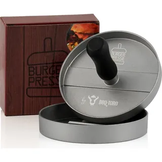 BBQ-Toro Aluminium Burgerpresse | Ø 11,8 cm | Grau | Fleischformer - Silber